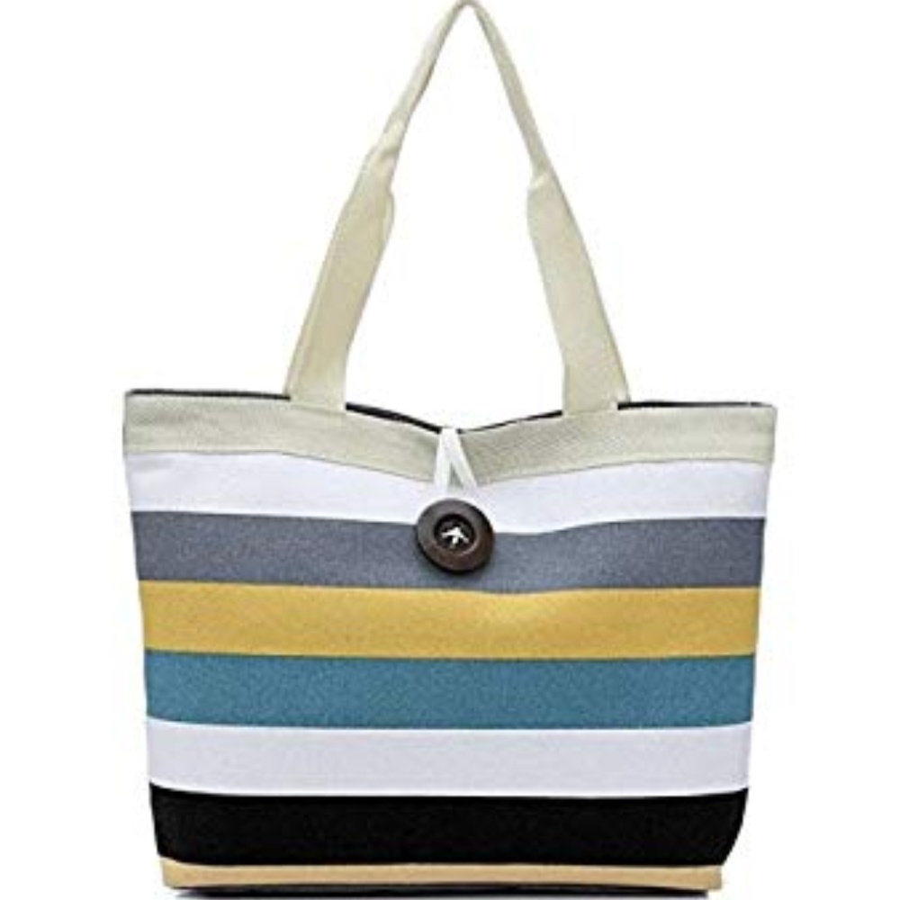 Ladies Colored Stripes Shoulder Bag